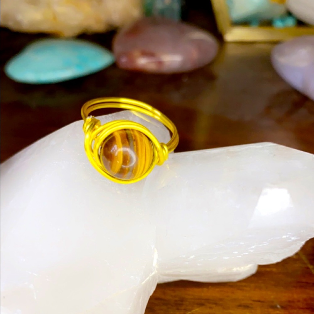 Tigers eye ring